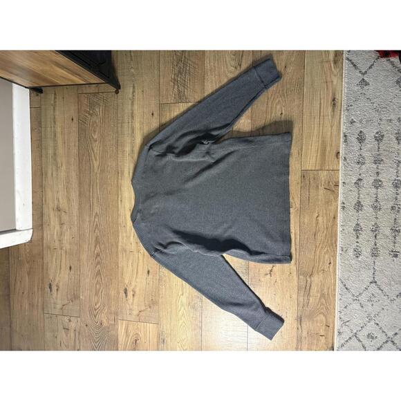 Faded Glory Men's Long Sleeve Henley Top - Classic Charcoal Comfort - Large - Picture 2 of 5